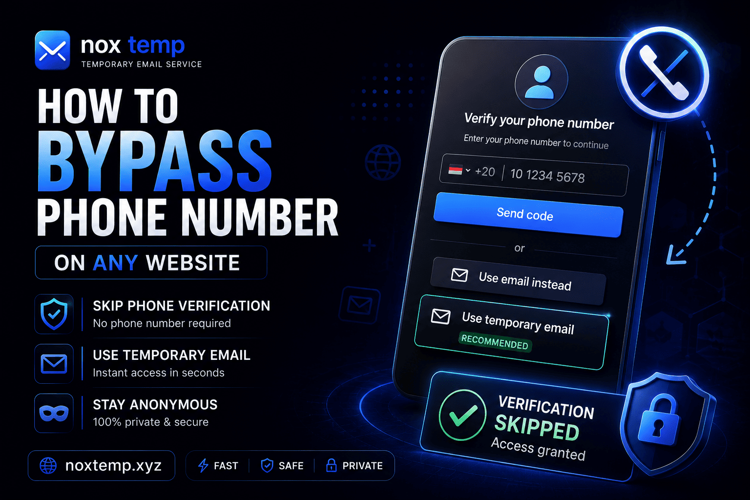 Sign up anonymously without your real email