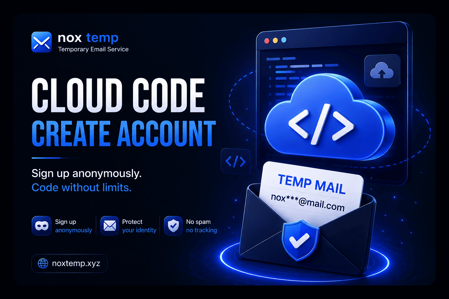 Use temp mail for Cloud Code sign-ups