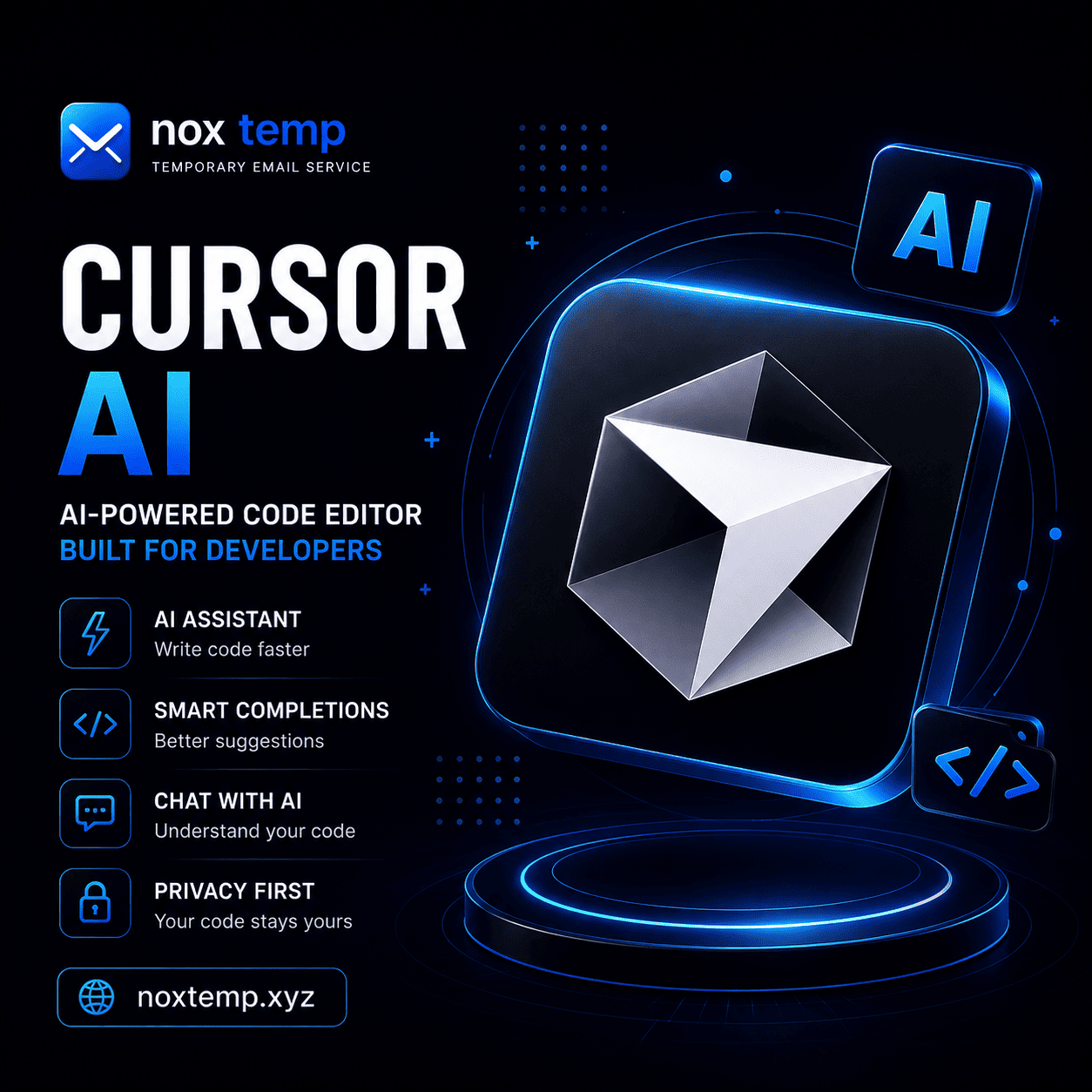 Temp mail for Cursor AI